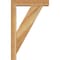 Ekena Millwork Traditional Block Rough Sawn Bracket w/ Offset Brace, Western Red Cedar, 4"W x 14"D x 22"H BKT0402X14X22TRA05RWR - alternate 2